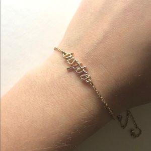 “inspire” golden bracelet